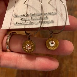 Recycled Bullet Casing Earrings